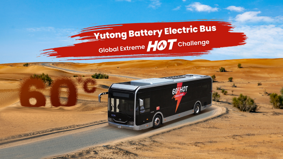 Yutong Battery Electric Bus - Global Extreme Hot Challenge