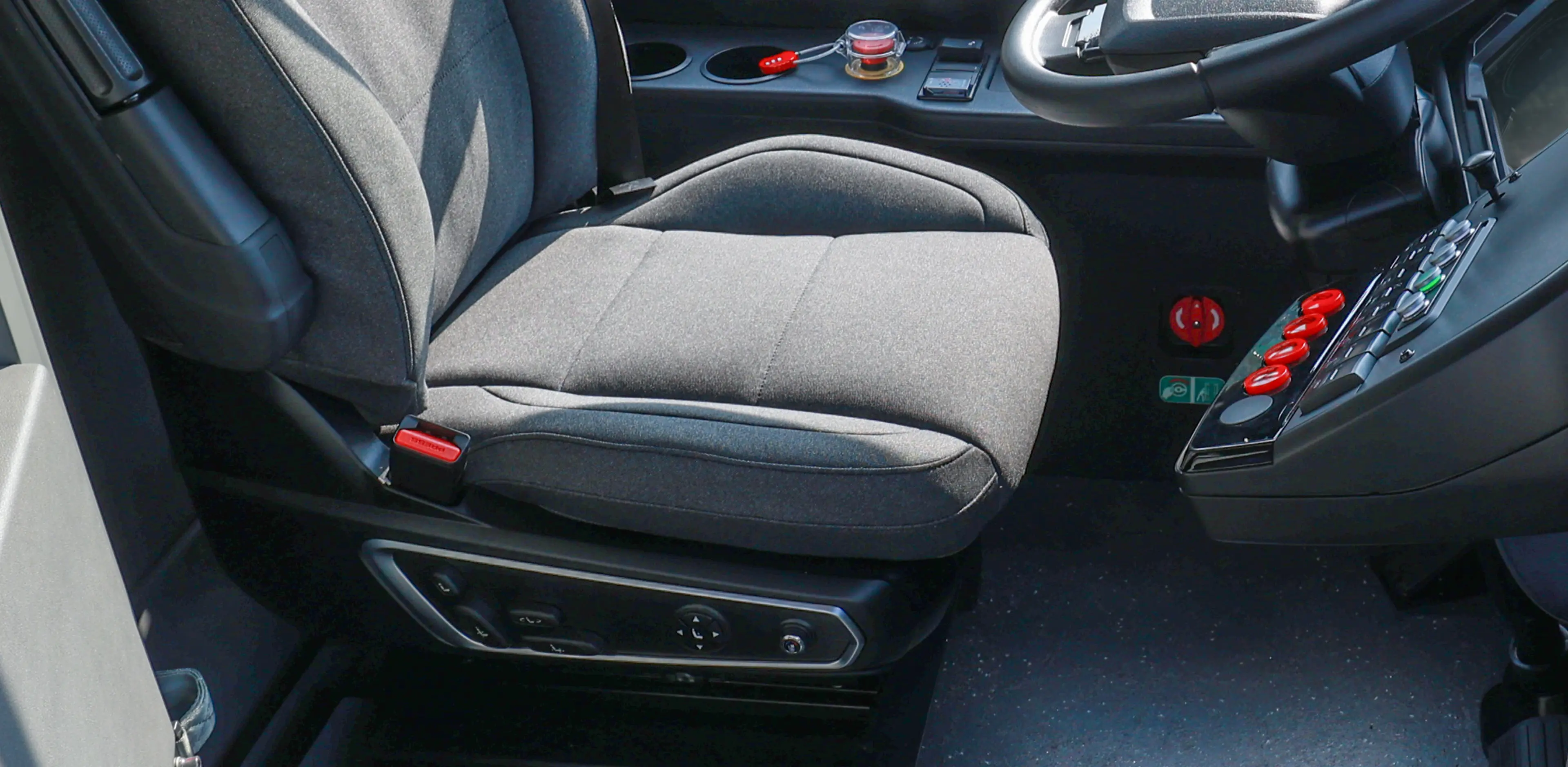 Full air suspended driver seat