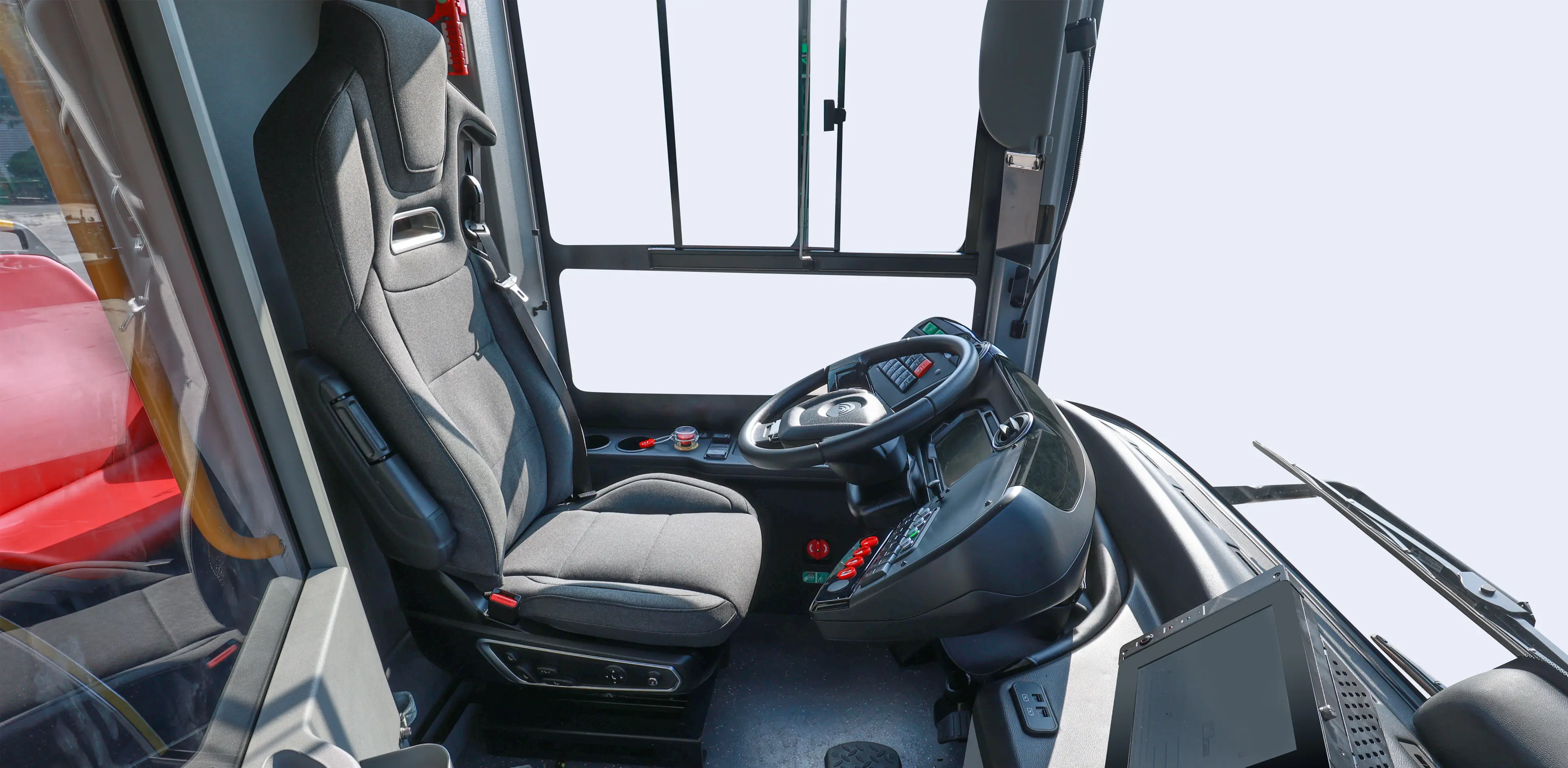 Fully air-suspended driver seat